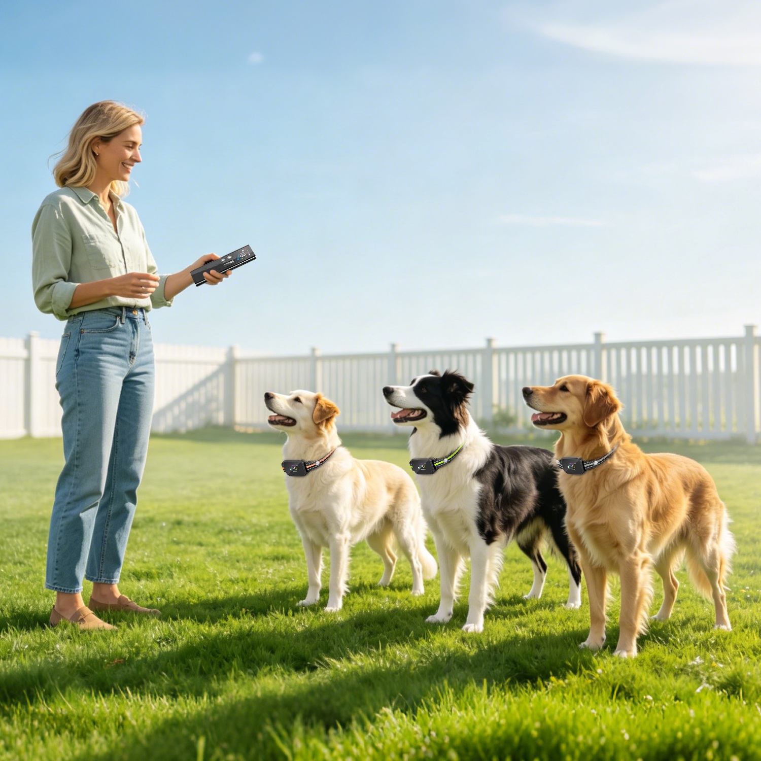 Collar Antiladridos y de Descarga 2 en 1 para Perros Collar de Entrenamiento con Control Remoto Recargable Impermeable IP68 con 3 Canales para Perros Medianos y Pequeños — imagen 10