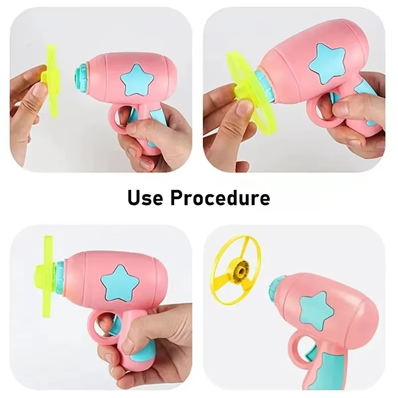 Funny Cat Toy Interactive Launch Pet Training Toy For Kitten Mini Flying Disc Shooting Gun Chasing Games Cat Toys Pet Supplies — image 6