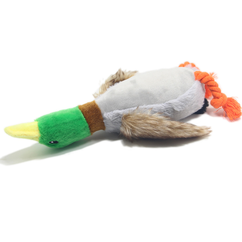 New Pet Toy Plush Sounding Duck Dog Toy 28cm Simulation Wild Duck Pet Supplies — image 6