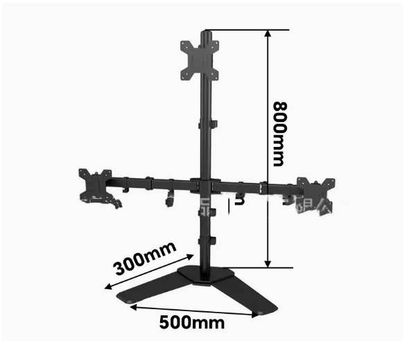 Soporte para monitor de computadora 17/22/24 pulgadas base de escritorio para juegos y alimentación de pollos con aumento de altura — imagen 5