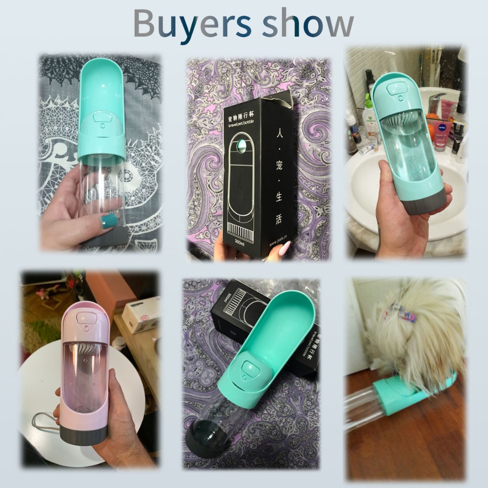 Portable Pet Dog Water Bottle Drinking Bowls For Small Large Dogs Feeding Water Dispenser Cat Activated Carbon Filter Bowl — image 6