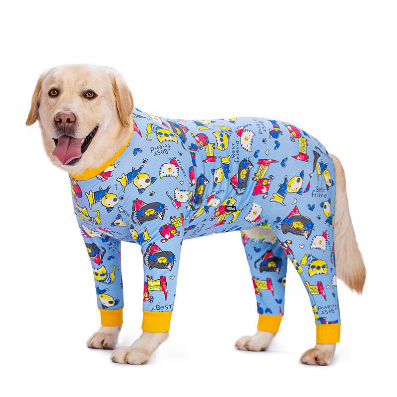 Medium and large dog pet clothing thin design belly protection weaning and sterilization suit — image 16