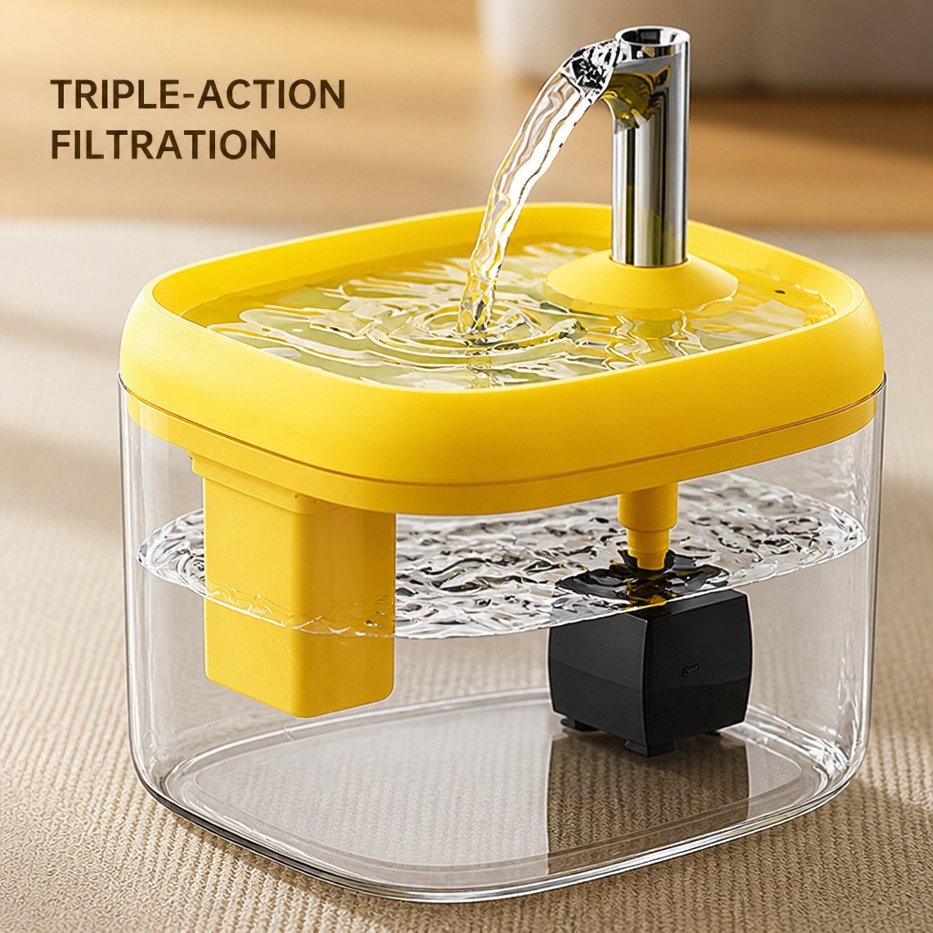 Pet Water Fountain, Automatic Circulating Cat Water Dispenser With Transparent Water Tank, Quiet Drinking Water Bowl For Cats And Small Dogs — image 6
