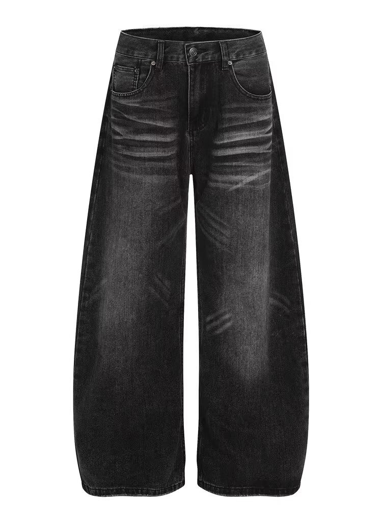 Pantalones de Jeans Relajados con Efecto Lava Gato — imagen 7