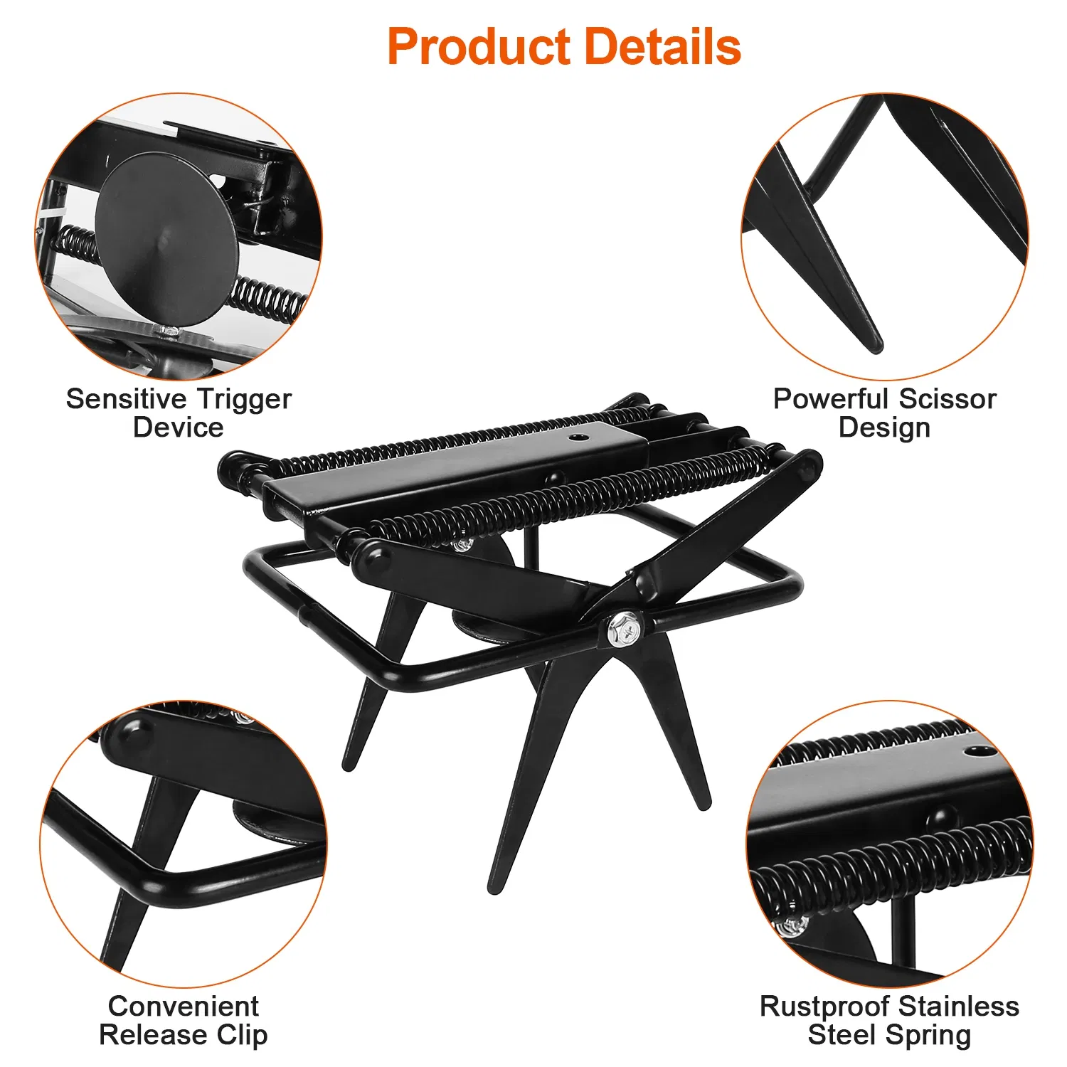 Powerful Mole Snap Trap - Thickened Waterproof Metal, Easy Foot-Step Setup, Humane Instant Kill, Safe for Lawn & Pets — image 7