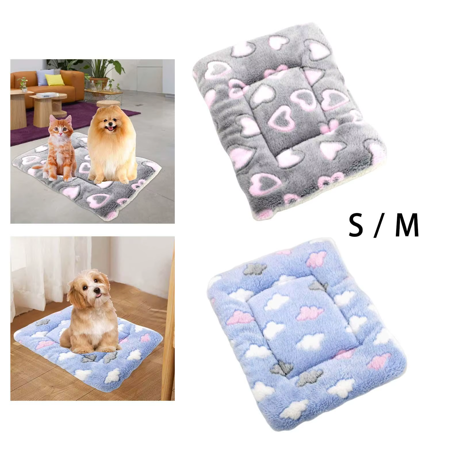 Dog Bed Mat Cat Bed Mat, Pet Bed Mat, Heated Fleece Blanket, Pet Mat — image 4