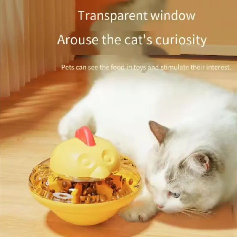 Funny Chicken Shape Cat Dog Food Dispenser Toy Interactive Slow Feeder Puzzle Toy for Cats and Dogs — image 3