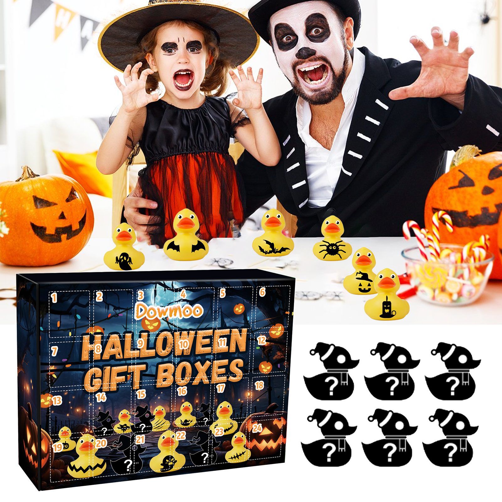 DOWMOO Halloween Duck Blind Box Set, 24 Pieces — image 2