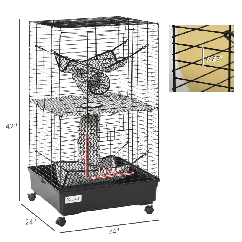 Caja Rodante para Pequeños Animales - Gran Caja para Ferretes — imagen 1