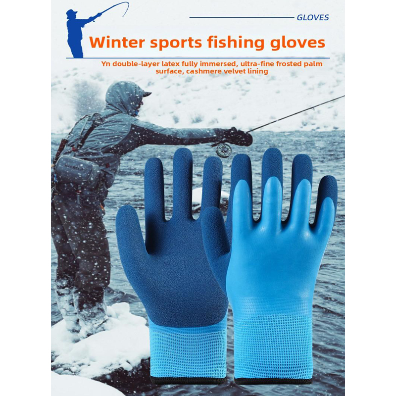 2 Piezas de Guantes de Invierno Cálidos, para Esquí, Cámaras Frigoríficas, Pesca, Impermeables, Afelpados, Resistentes al Desgaste, Gruesos y Anticongelantes — imagen 9