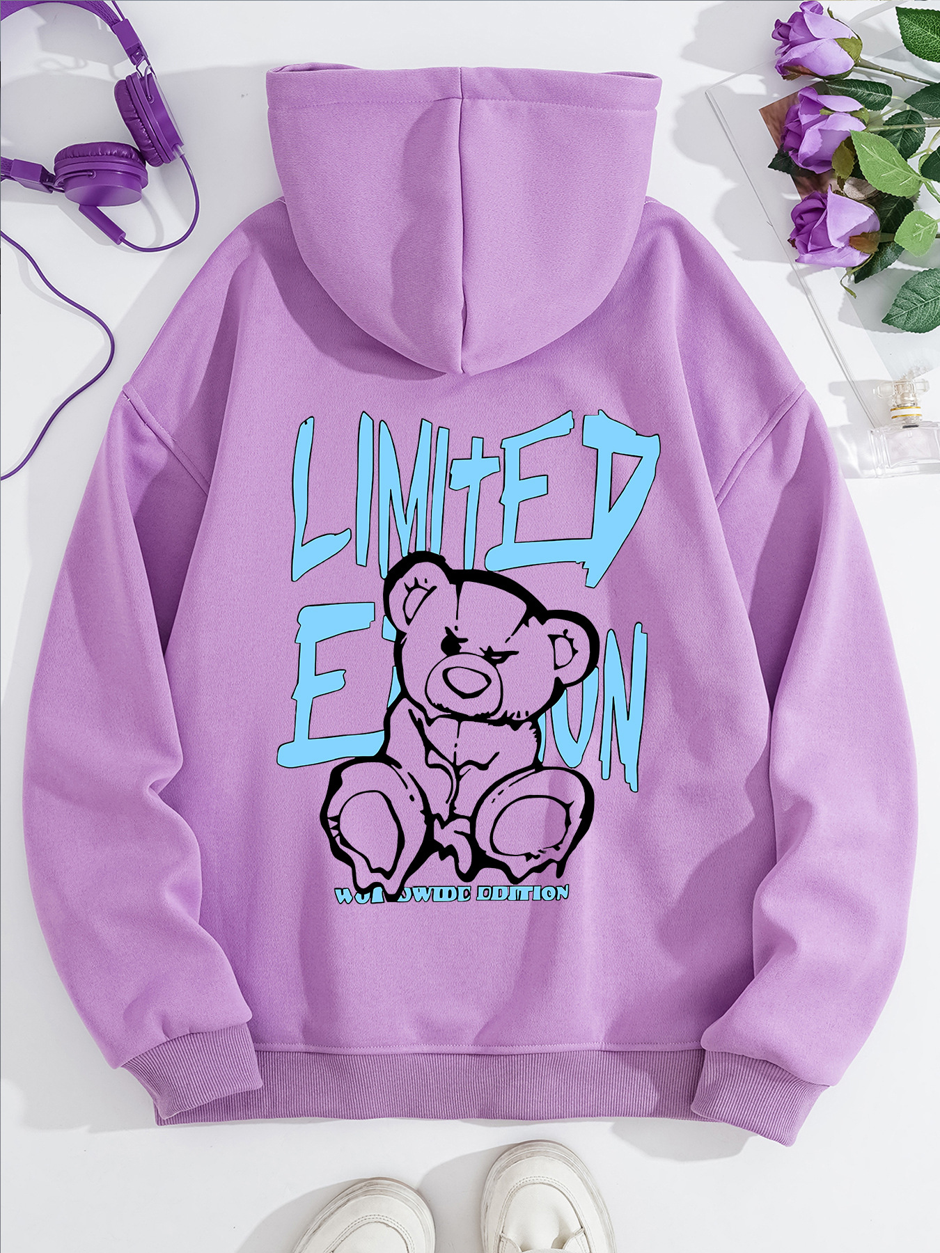 Bear print hooded sweatshirt — image 13