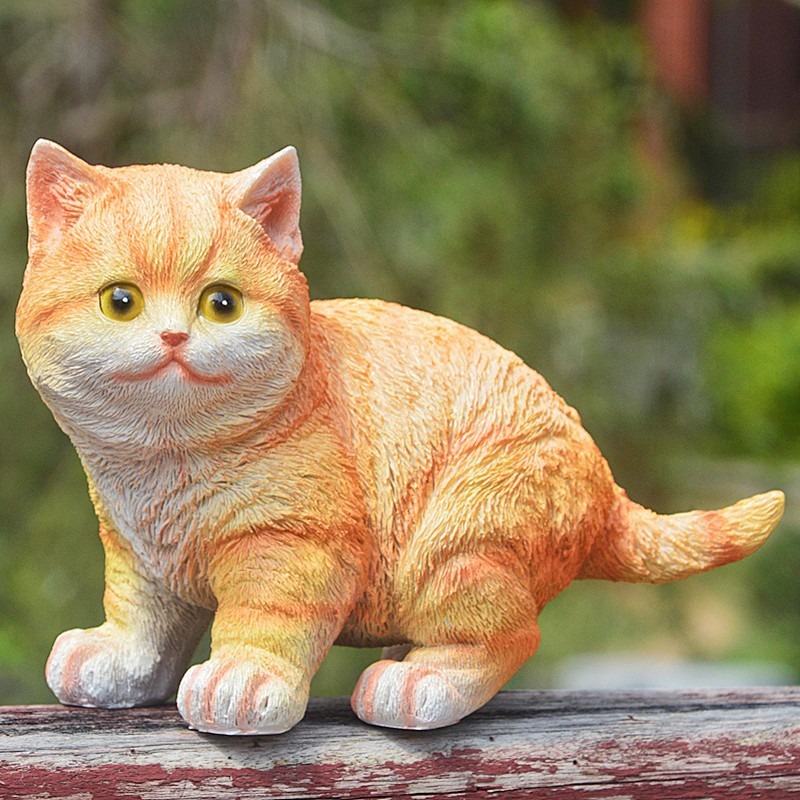 Outdoor cat ornament resin — image 3