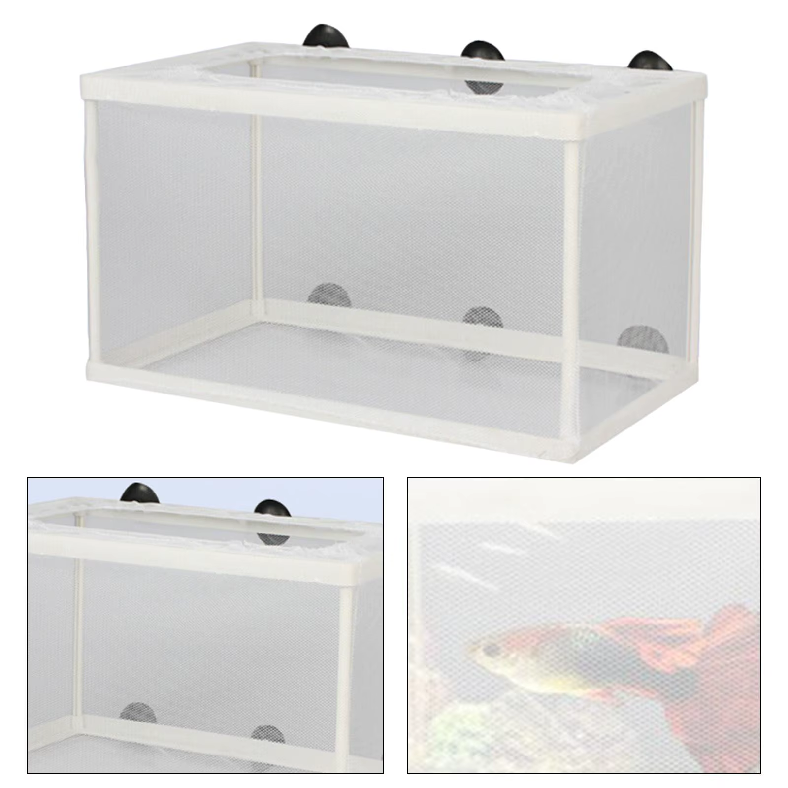 Caja de separación para peces criadores - Aislamiento para juveniles y alevines recién nacidos de peces, red de incubación para cría de larvas de peces — imagen 5