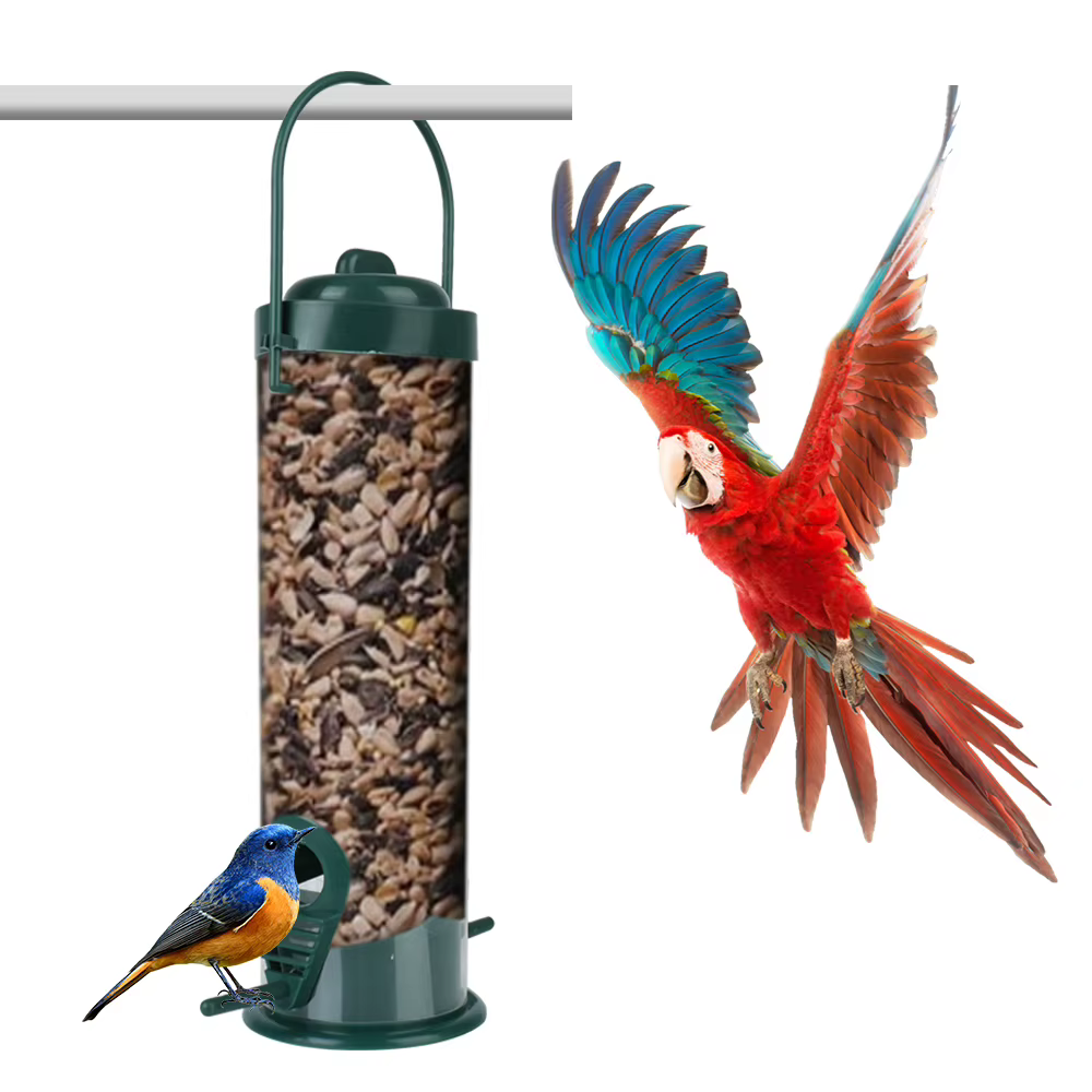 Comedero para Pájaros Herramienta de Alimentación para Pájaros Decoración Exterior Colgante Suministros para Mascotas Semilla de Pájaros Salvajes Jardín Paddock — imagen 1