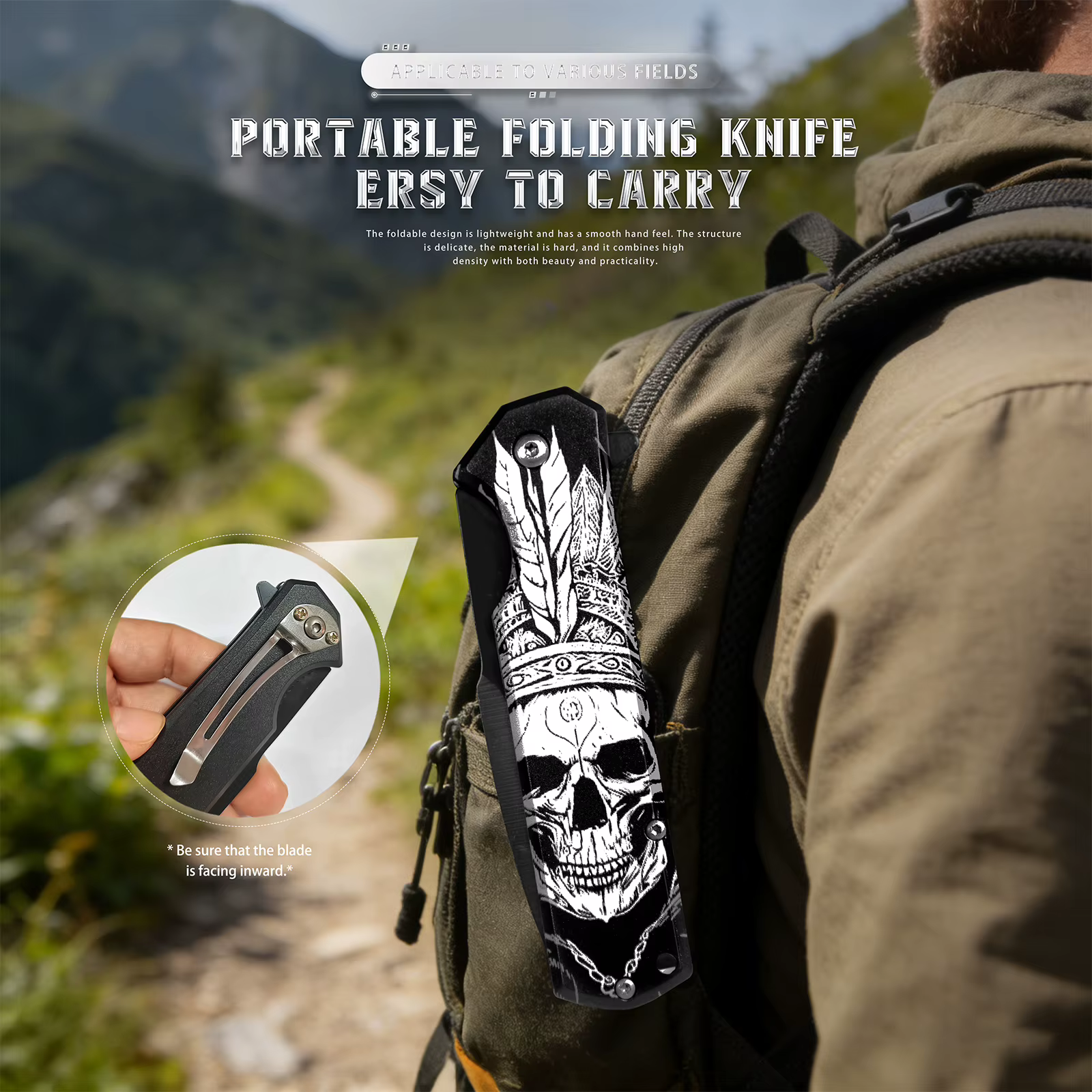 Tribal-patterned handle, unique design, sharp and durable blade, a must-have for collection — image 3