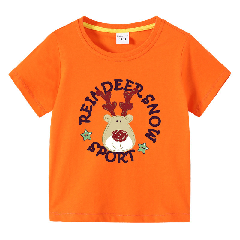 Christmas Deer Children's Summer Clothes Short Sleeves — image 15