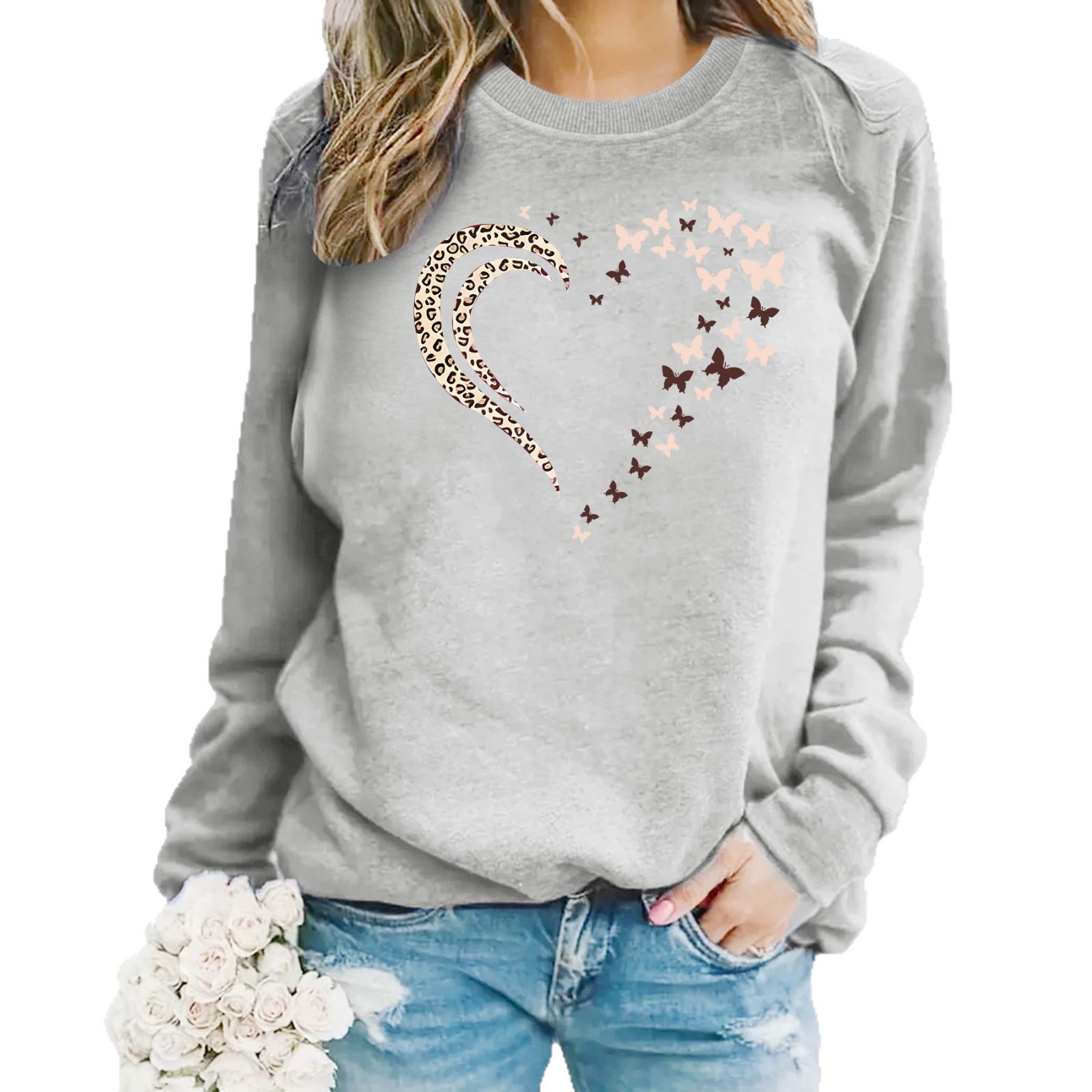 Love butterfly printed hoodie — image 1