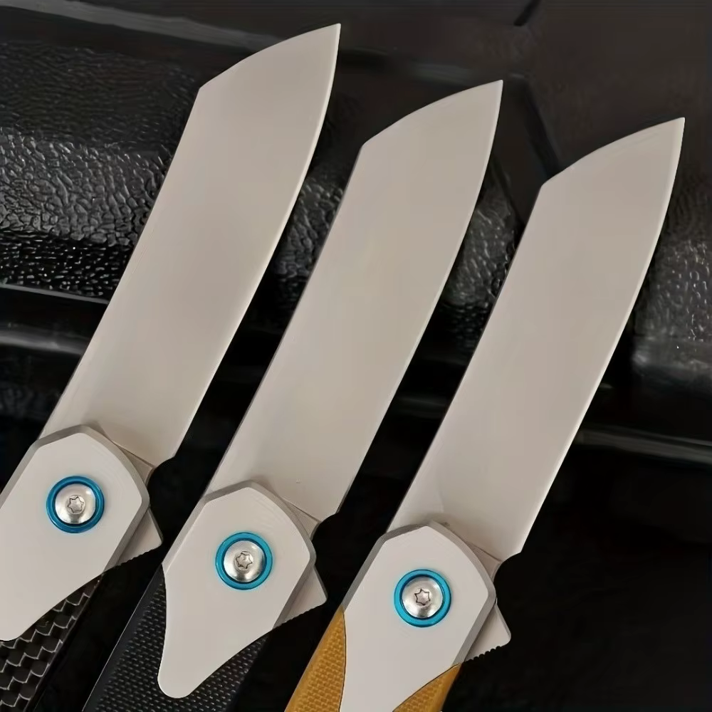 7135 Durable Pocket Knife Outdoor Folding Knife 8Cr13MoV Blade 420 Steel Frame+G10 Handle Multi Fishing Tool Camping Knives — image 3