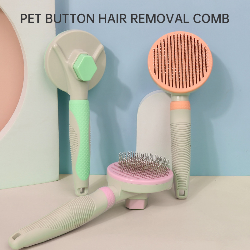 Cepillo de Aseo para Mascotas Automático Autoeliminación Cepillo con Raspones para Perros y Gatos Elimina Pelo de Perro Cepillo para Mascotas — imagen 10