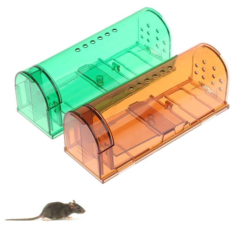 Smart Self-locking Mousetrap Safe Firm Transparent Household Mouse Catcher Control Cage Reusable Mice Rodent Catcher Rat Traps — image 2