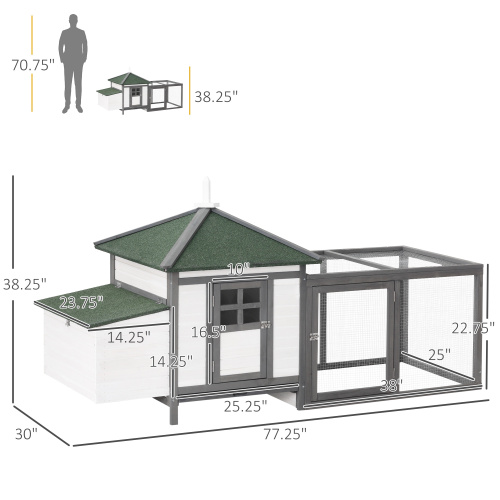 Casa de Pollos de Madera con Cajas de Incubación — imagen 3