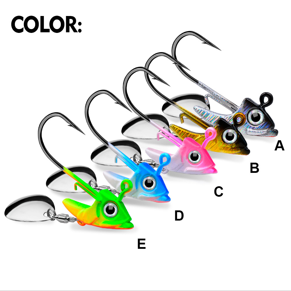 Gancho de Jig con Contrapeso Suave para Pescar en Agua Profunda, Accesorios de Pesca — imagen 1
