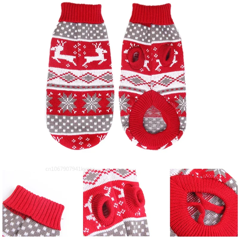 Chaquetón de Invierno para Perros Pequeños y Medianos, Sweater de Lana para Cachorros y Gatos — imagen 3