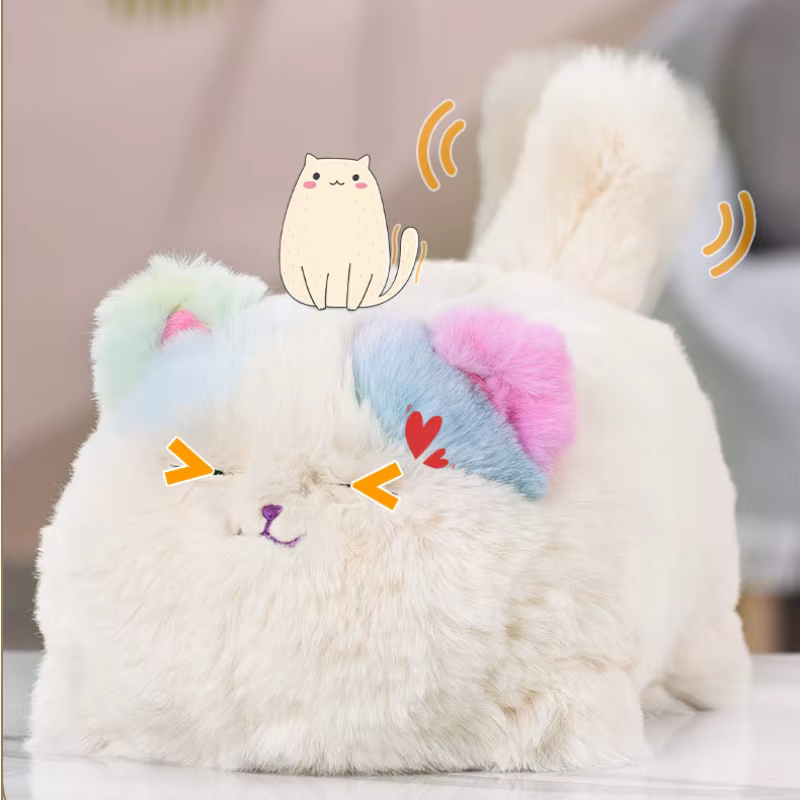 Cute Plush Toys Simulation Cat Dog Interactive Kids Huggy Pets Speak Electronic Accompanied Toy Children Gifts Birthday Awards — image 4