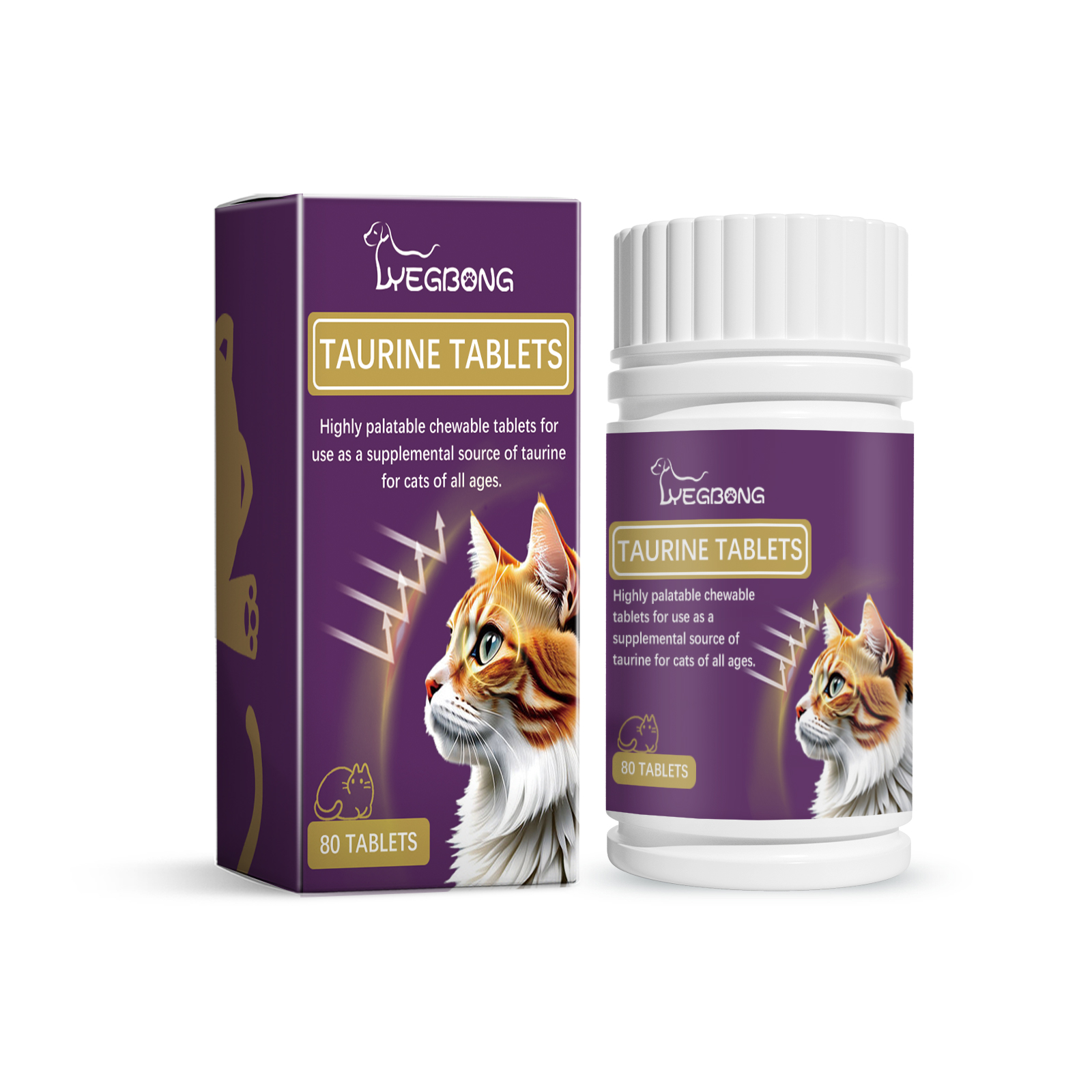 Compound Taurine Tablets For Cats Nutritional Supplement Multi-Dimensional Taurine Tablets For Cats — image 3