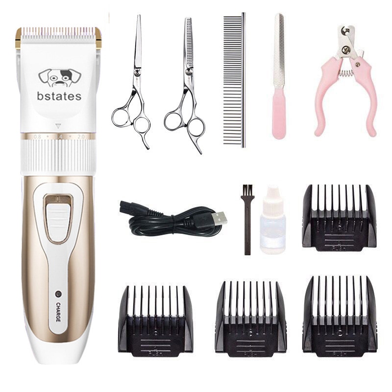 Pet Cat Dog clippers professional Dogs grooming clipper groomer kit USB Rechargeable Low-noise Pets Hair Trimmer Display battery — image 10