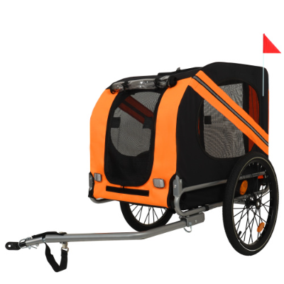 Large Folding Bike Trailer For Dogs 120LB Capacity All-Terrain Pet Carrier, Durable Steel Frame For Cycling, Jogging, Camping Outdoor Adventures — imagen 14