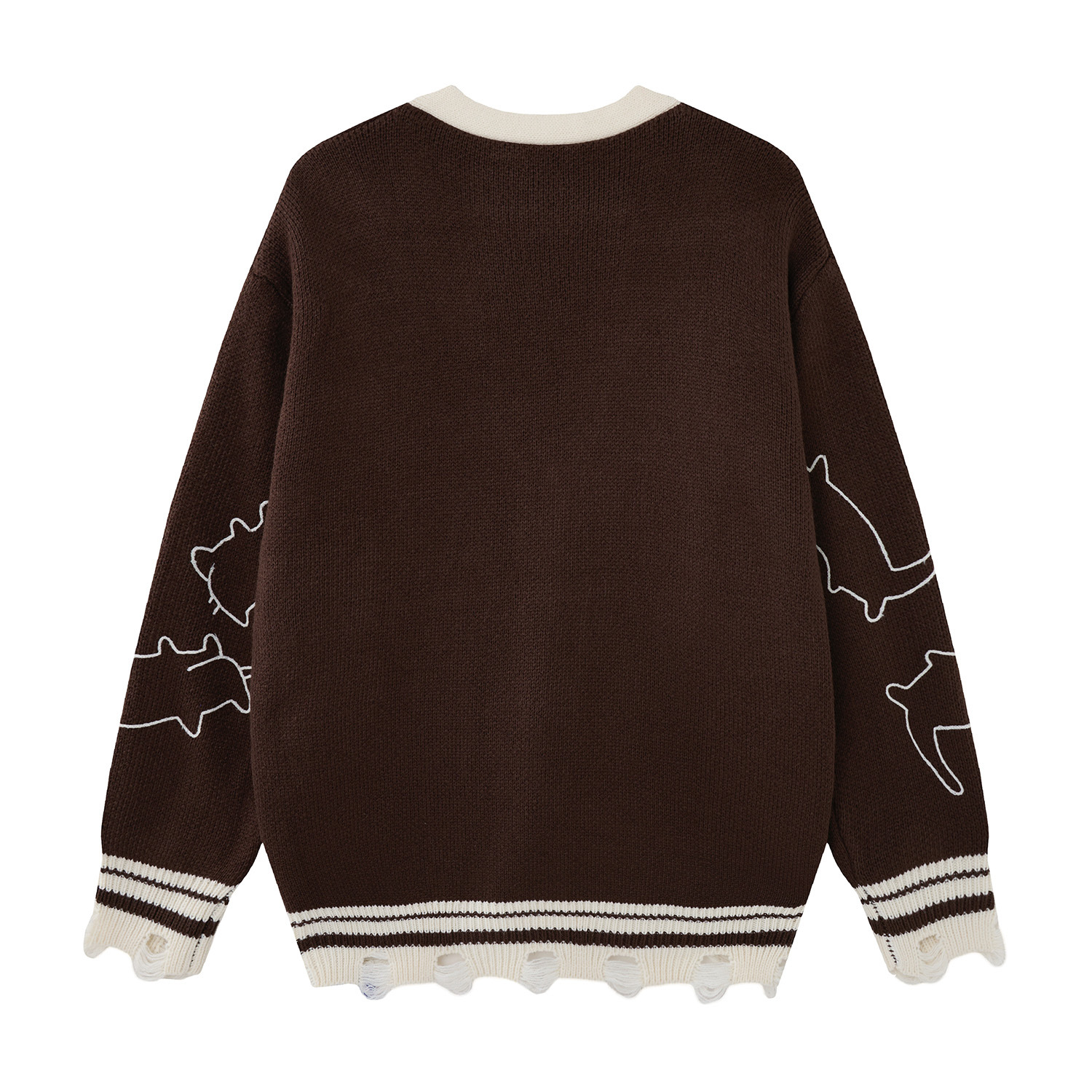 Cat silhouette jacquard jacket — image 5