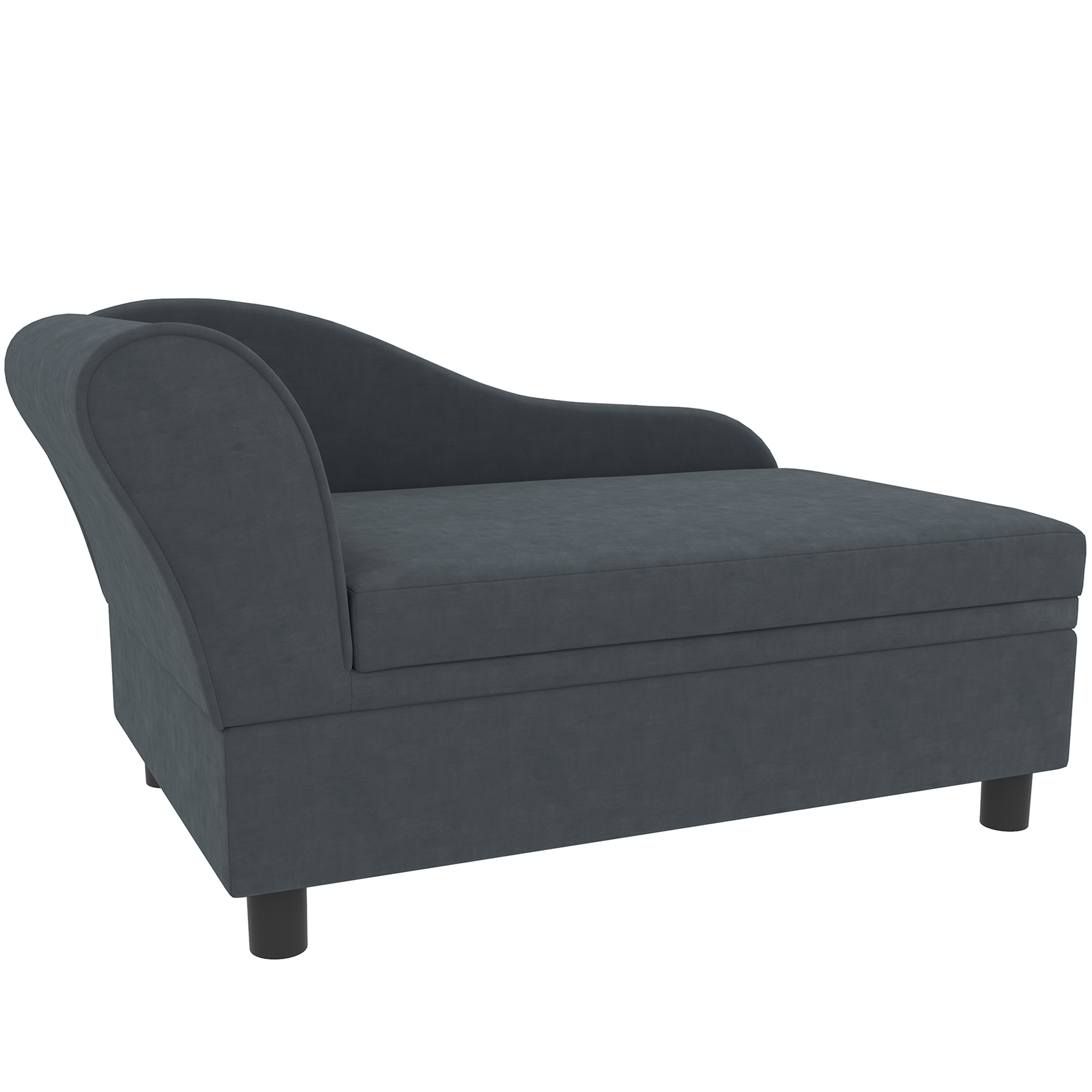 Sofá de Cama para Mascotas con Almacenamiento, Sofá para Gatos y Perros Pequeños, Gris Oscuro — imagen 1