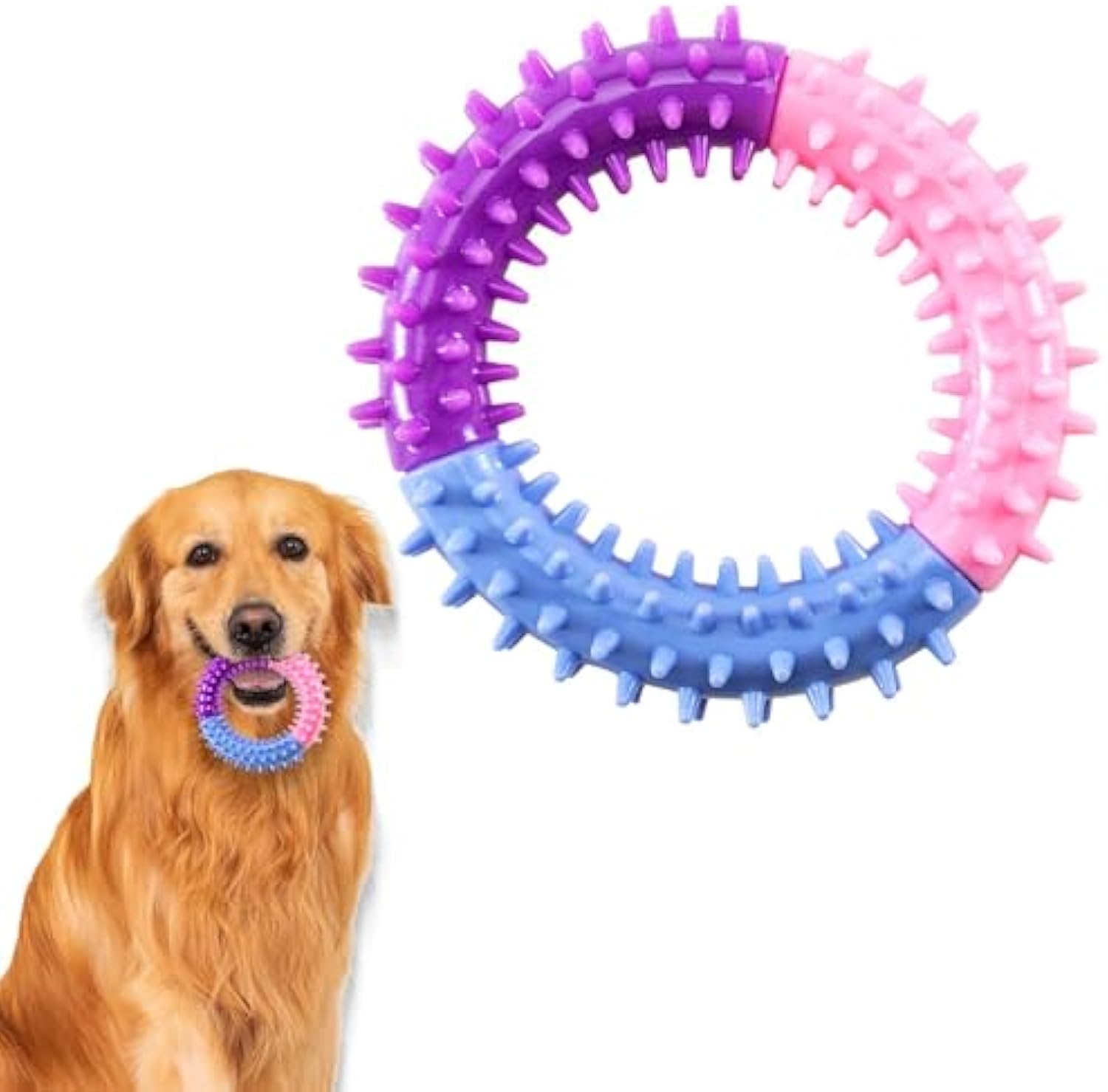 Dog Chew Toys Ring Dog Teething Toys Rubber Puppy Teething Toys Pet Toys For Small Medium Large Dogs — image 6