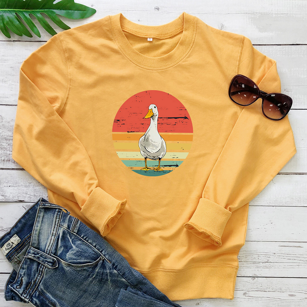 Cute duck print pattern hoodie — image 1