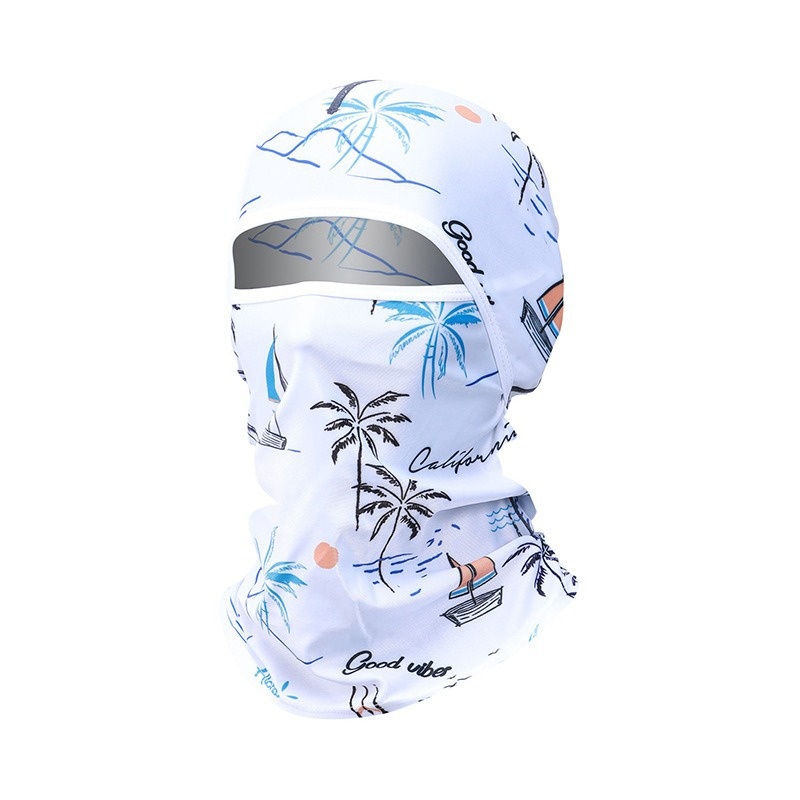 Summer Ice Silk Sun Protection Mask Men's Head Cover Full Face Fishing Sun Protection Scarf — image 2