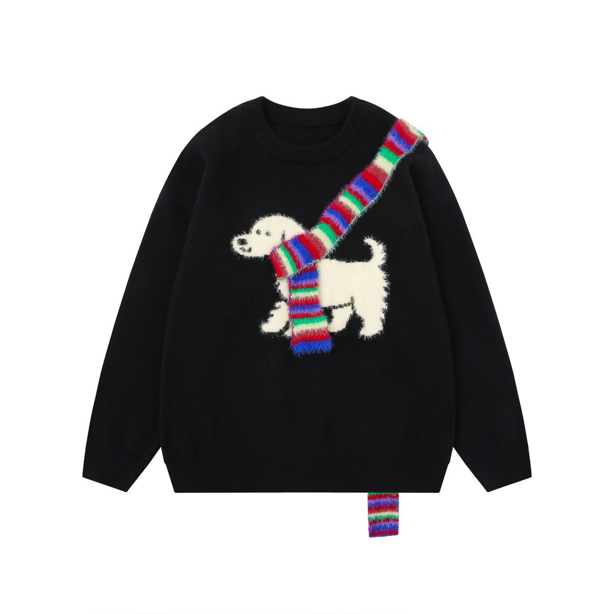 Little dog rainbow scarf sweater — image 2