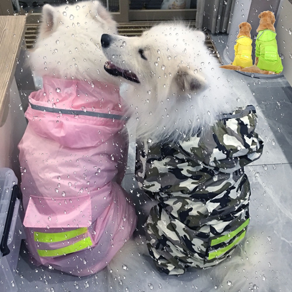 Chaquetón de Agua para Perros Jumpsuit Impermeable para Canes Labrador y Golden Retriever — imagen 4