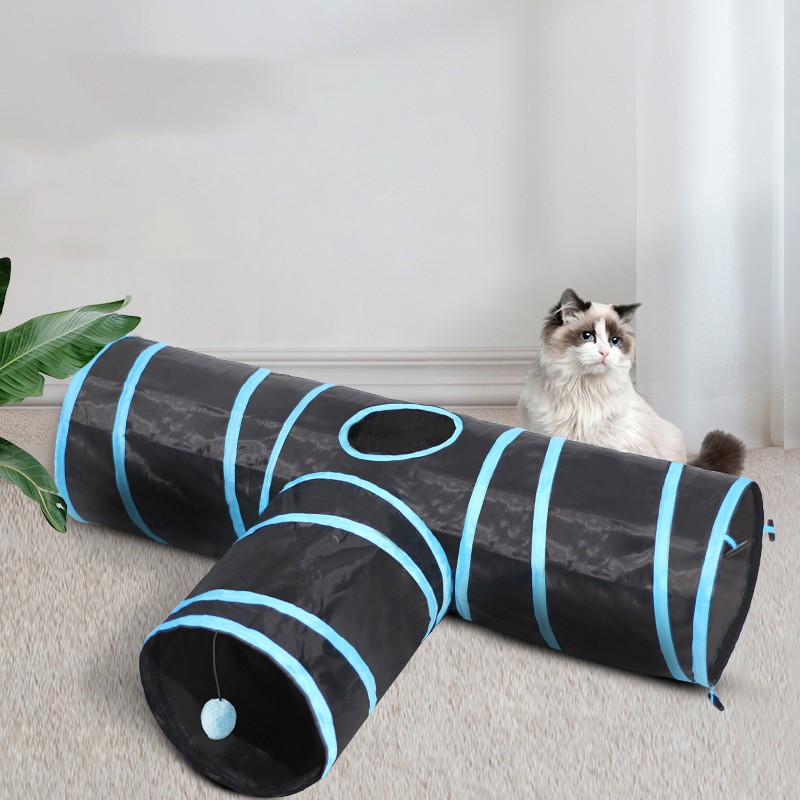 New Cat Tunnel Foldable Pet Climbing Path Cat Toys — image 1