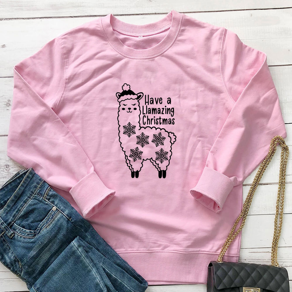 Alpaca printed long sleeved hoodie — image 7