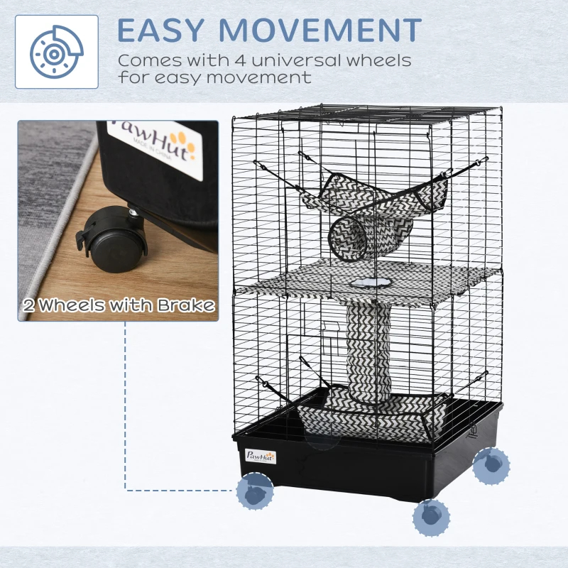 Caja Rodante para Pequeños Animales - Gran Caja para Ferretes — imagen 7