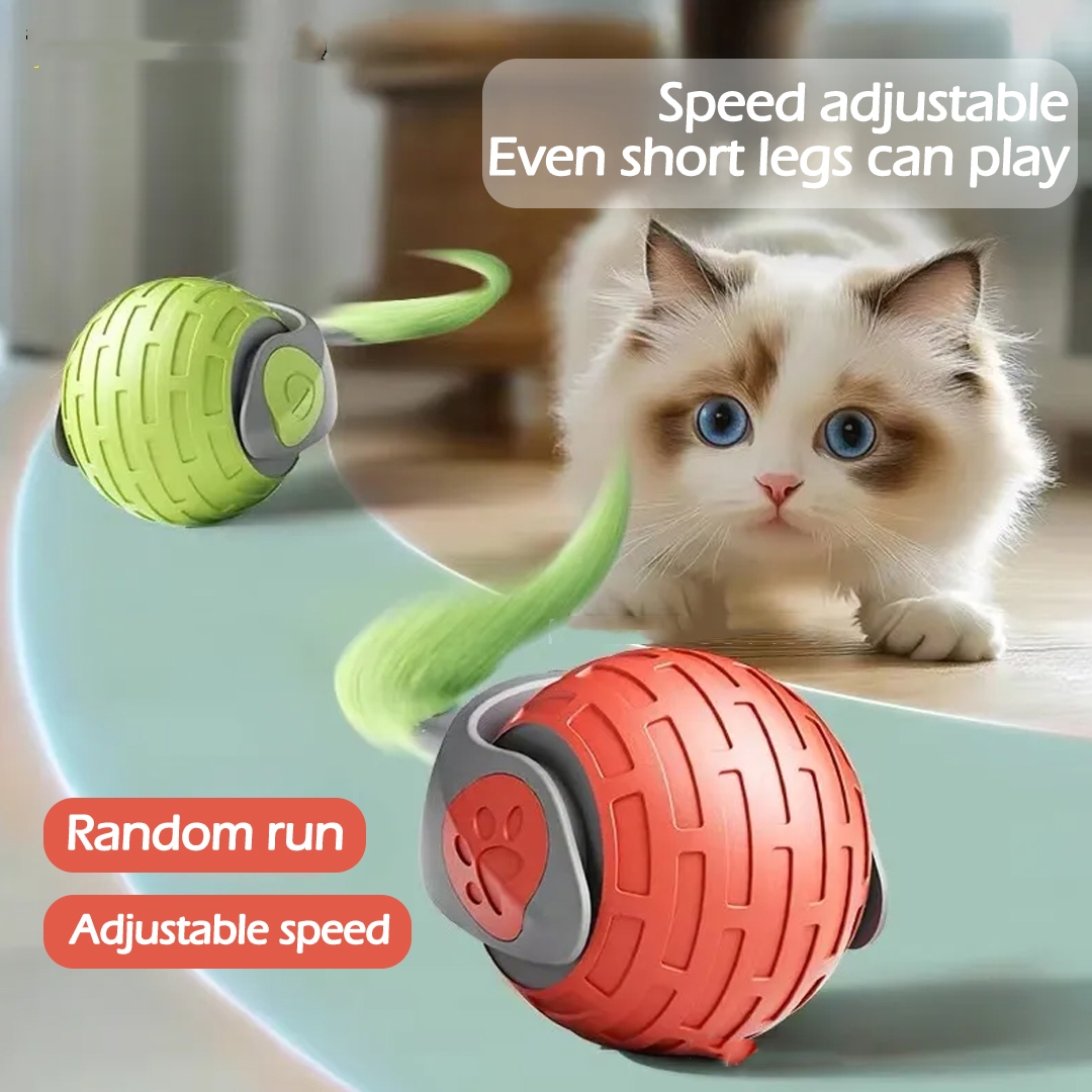 Nuevos Juguetes Interactivos para Gatos Bola Automática de Pelota Eléctrica para Gatos Gatos Mascotas Inteligentes Teaser USB Recargable Juguetes para Mascotas — imagen 1