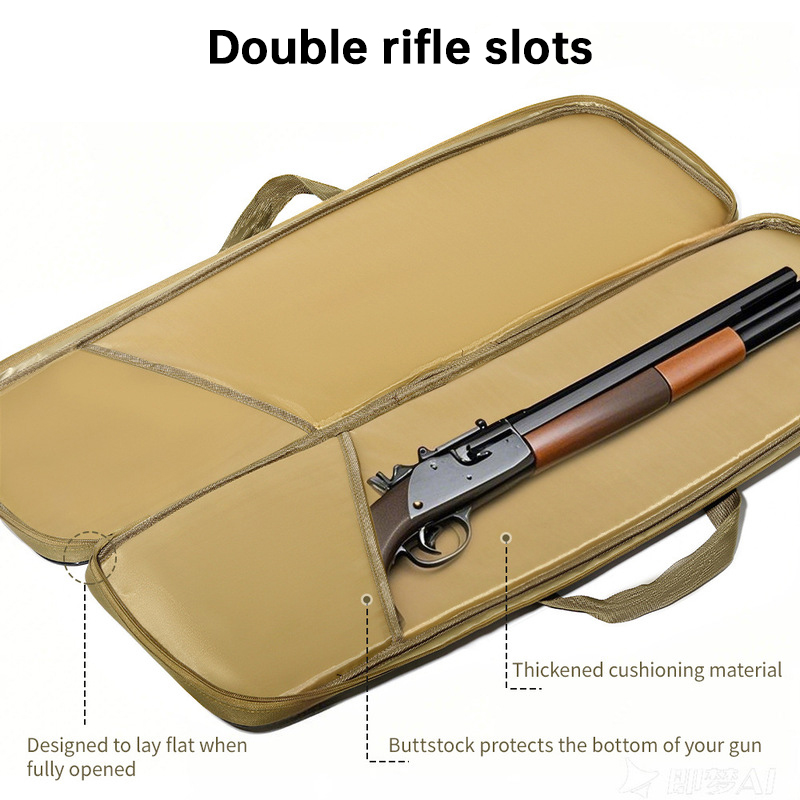 & 90cm Tactical Rifle Bag, Durable Gun Case for Hunting & Shooting – Rifle/Shotgun Backpack with Pistol Holster — image 12