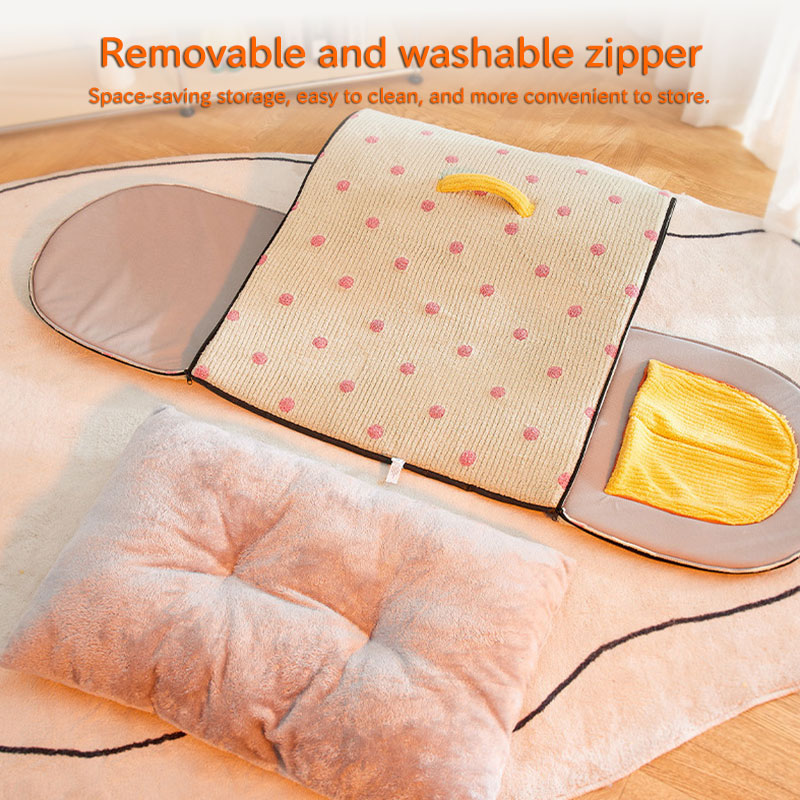 Multifunctional Pet House: Heated Winter Tent Bed for Cats & Large Dogs with Storage Drawers & Washable Cushion — image 7