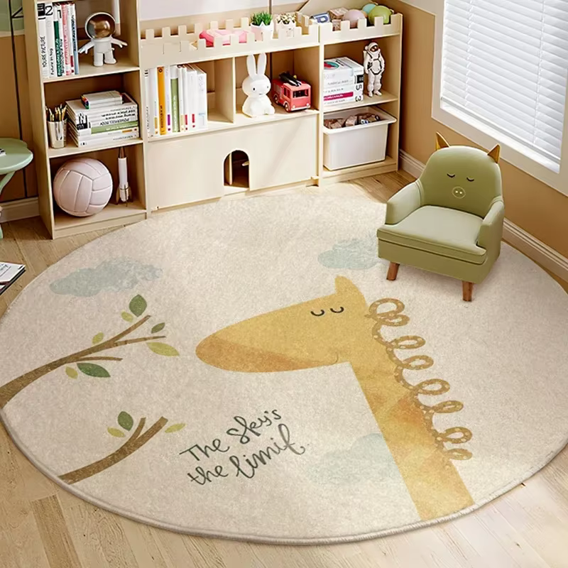 Rugas de Estilo Infantil para Habitación - Alfombra con Padrón de León, Suave y Plush para Sótano o Sala — imagen 3