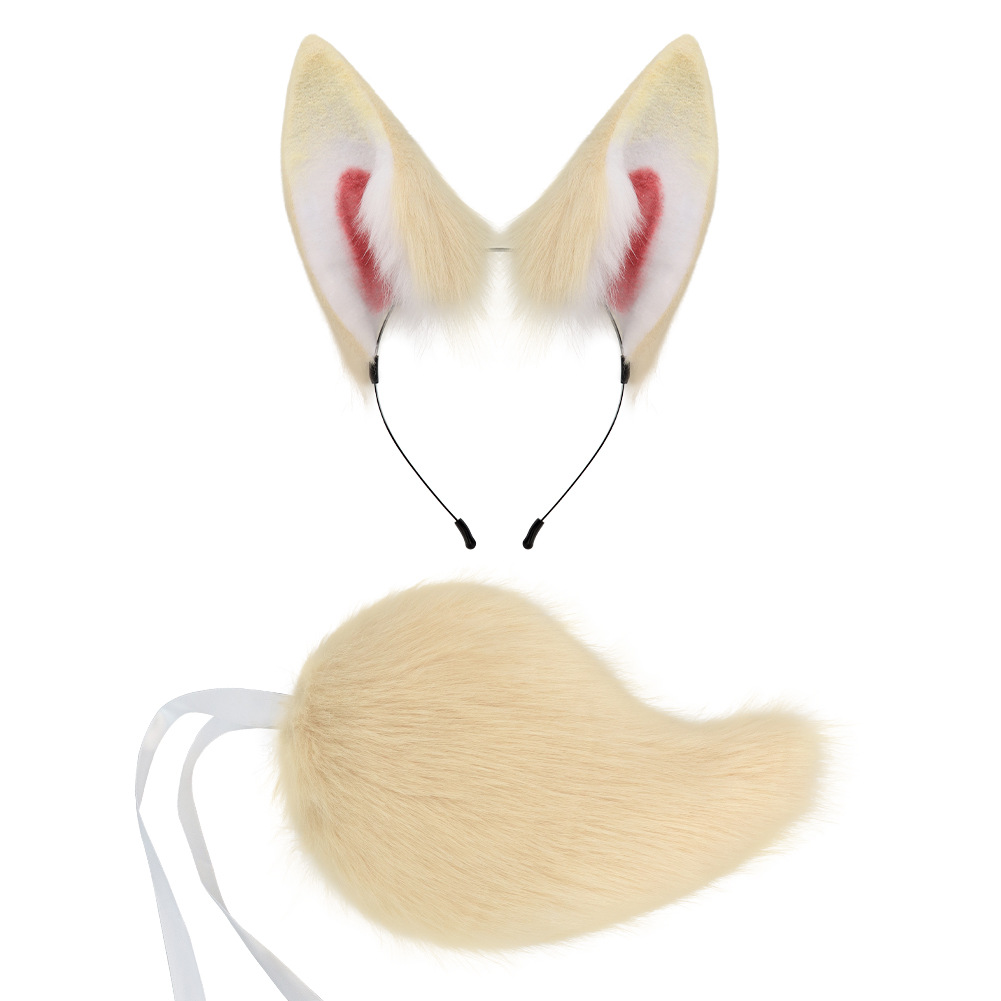 Non-Human StyleEars and Tail Set Cosplay Plush Animal Ears and Tail Rabbit Ears Headband — image 1