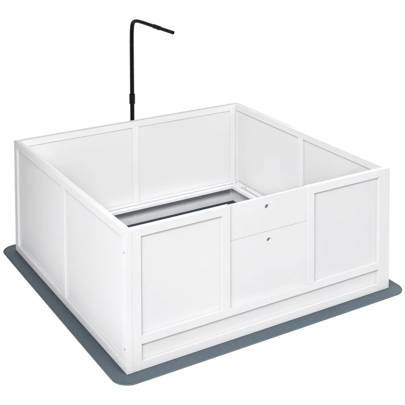 Whelping Box For Puppies With Pee Pad, Pig Rail, Adjustable Door For Small, Medium & Large Breed Dogs Birth — imagen 3