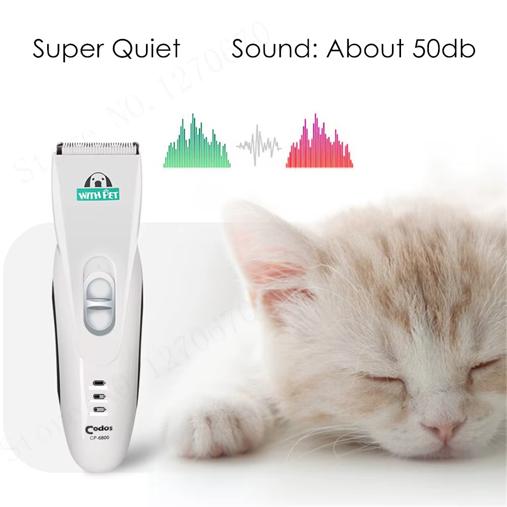 Codos CP-6800 Professional Dog Hair Trimmer Rechargeable Electric Pet Clipper Cat Grooming Shaver Cutter Animals Haircut Machine — image 4