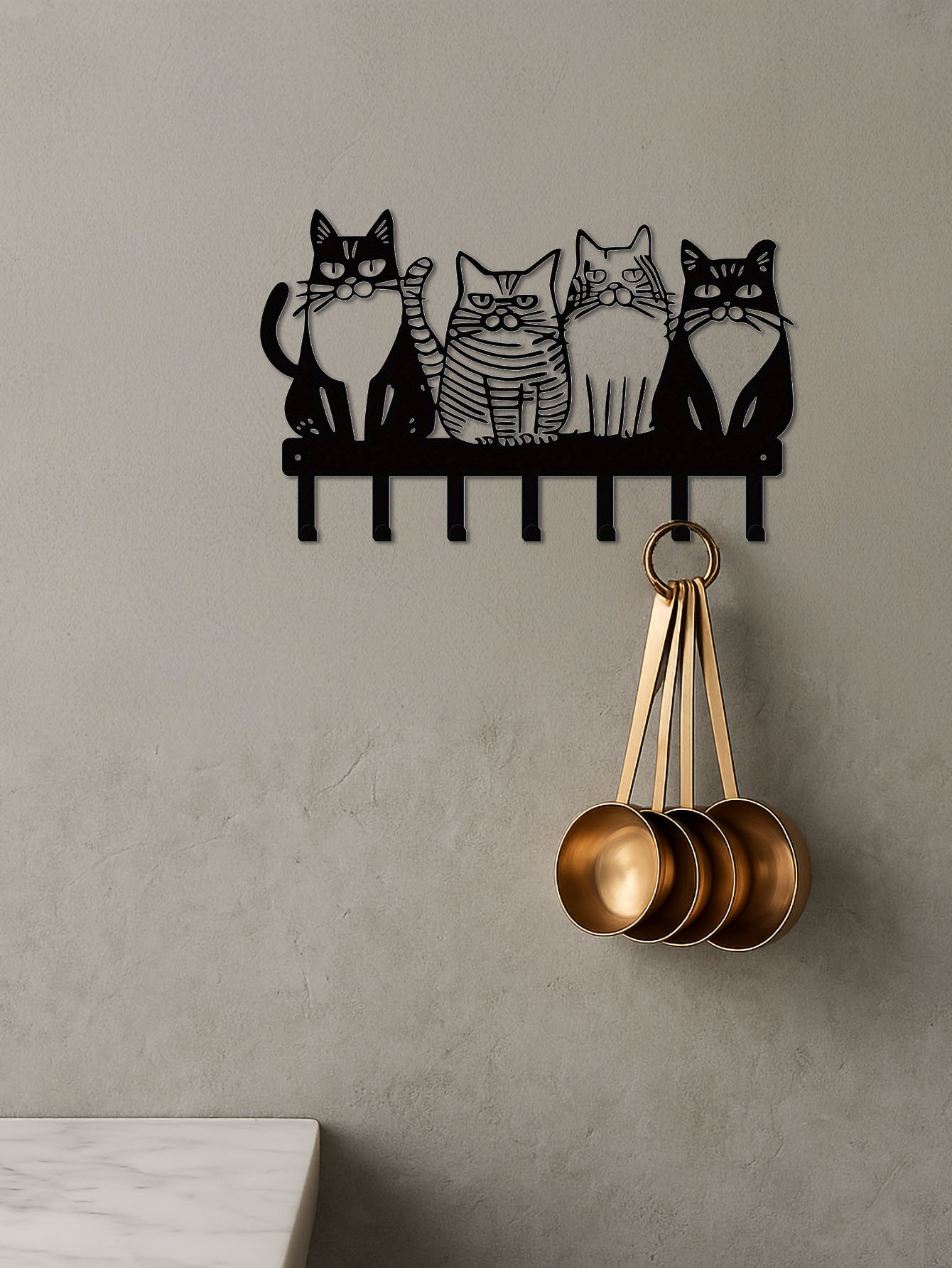 Ganchos de Gato Adorables para Pared: Decoración Cutenita para Hogar con Fuertes Ganchos Metálicos — imagen 2