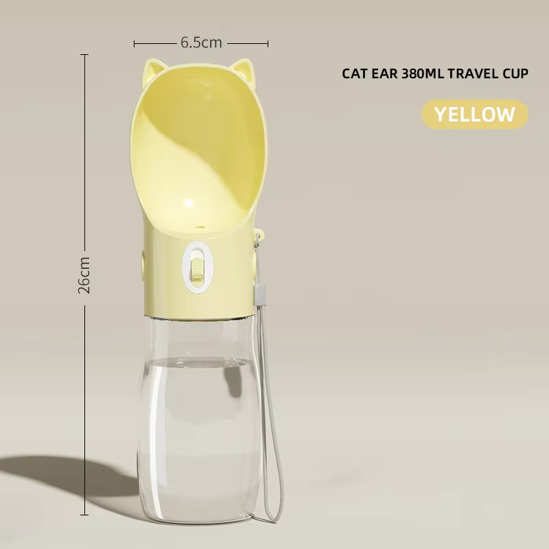 Pet Water Bottle for Small Big Dogs Cats Outdoor Leakproof Puppy Drinking Bowls with Food Container Pet Feeder — image 11